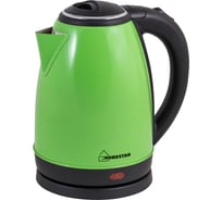 Чайник HomeStar HS-1010 1.8 л, стальной, зеленый 00 3015