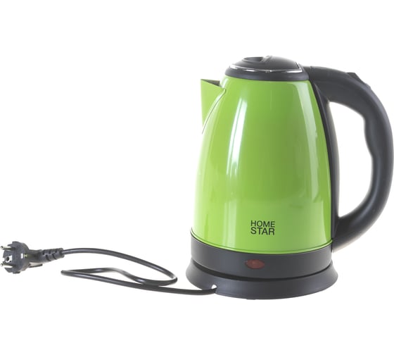 Чайник HomeStar HS-1010 1.8 л, стальной, зеленый 00 3015