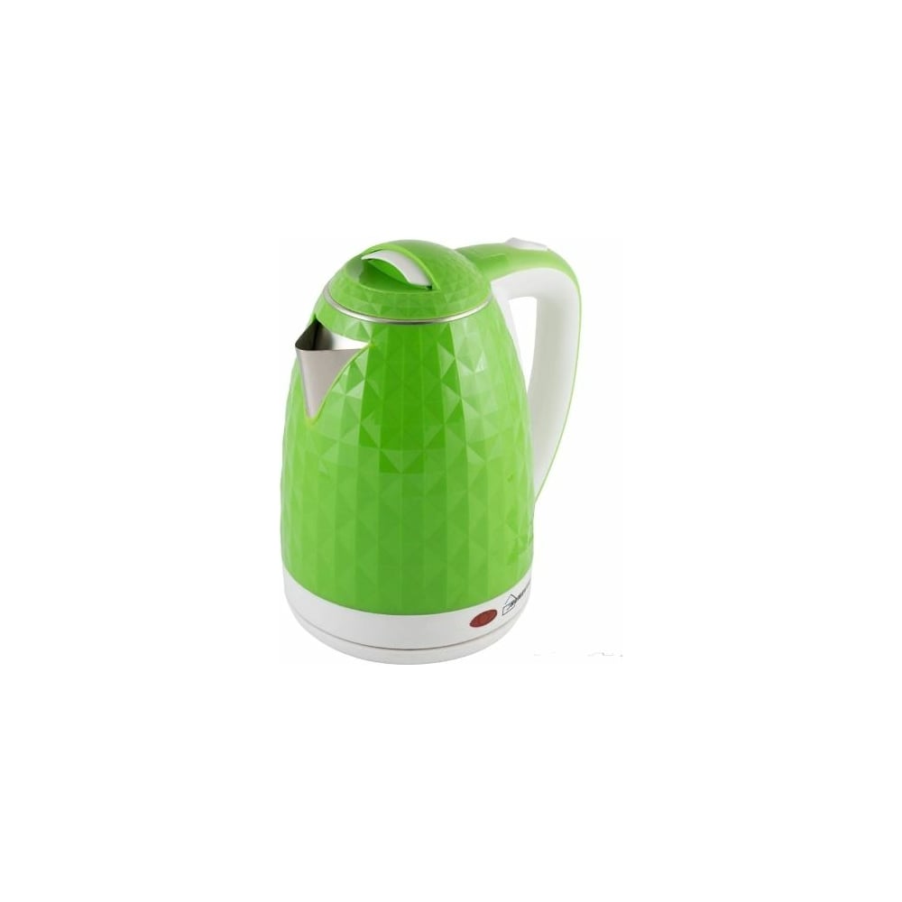 Чайник HomeStar HS-1015 1.8 л, зеленый/белый, двойной корпус 004194 .