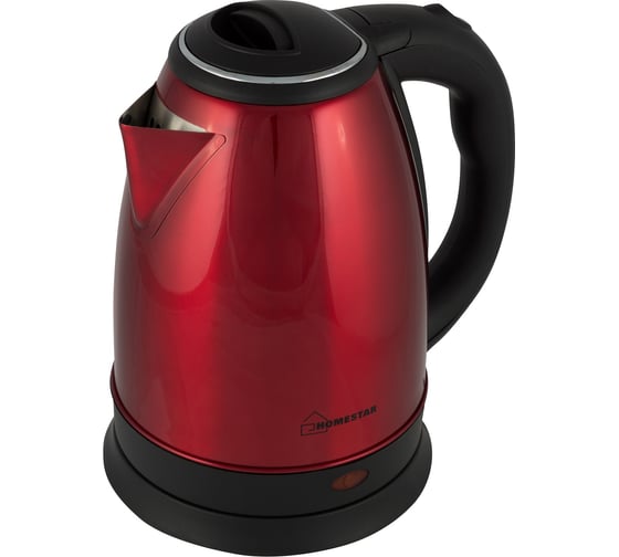 Чайник HomeStar HS-1010 1.8 л, стальной, красный 00 3014