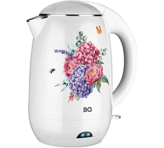 Чайник BQ KT1702P белый-цветы 86190065