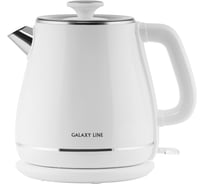 Чайник электрический Galaxy LINE GL 0331, 1.8 л, 2200 Вт, двойная стенка, белый 7010103311