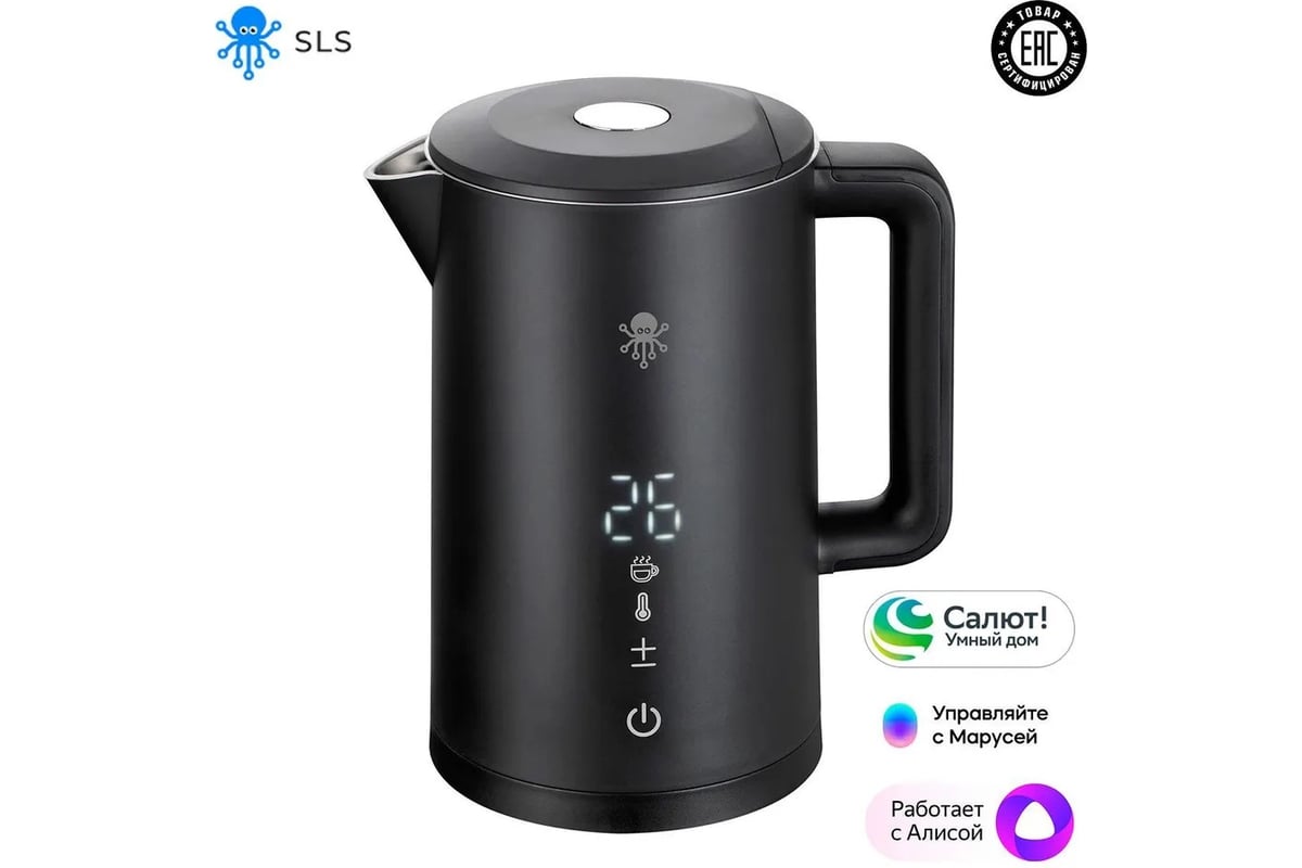 Умный чайник SLS KET-06 WiFi black SLS-KET-06WFSI-BL