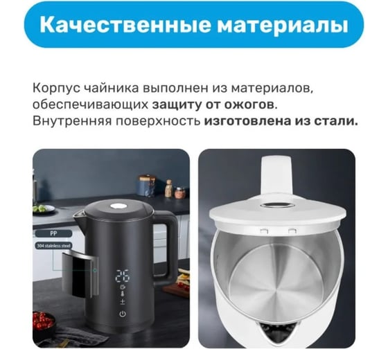 Умный чайник SLS KET-06 WiFi white SLS-KET-06WFSI-WH