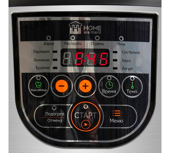 Мультиварка HOME ELEMENT HE-MC660 черный жемчуг 30080