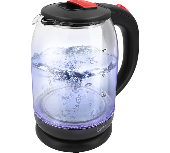 Чайник стеклянный HOME ELEMENT HE-KT187 красный рубин 37882 1