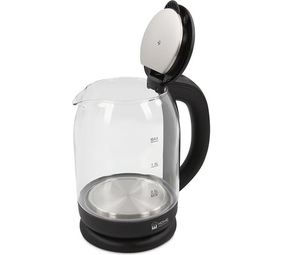 Чайник стеклянный HOME ELEMENT HE-KT191 черный жемчуг 35130