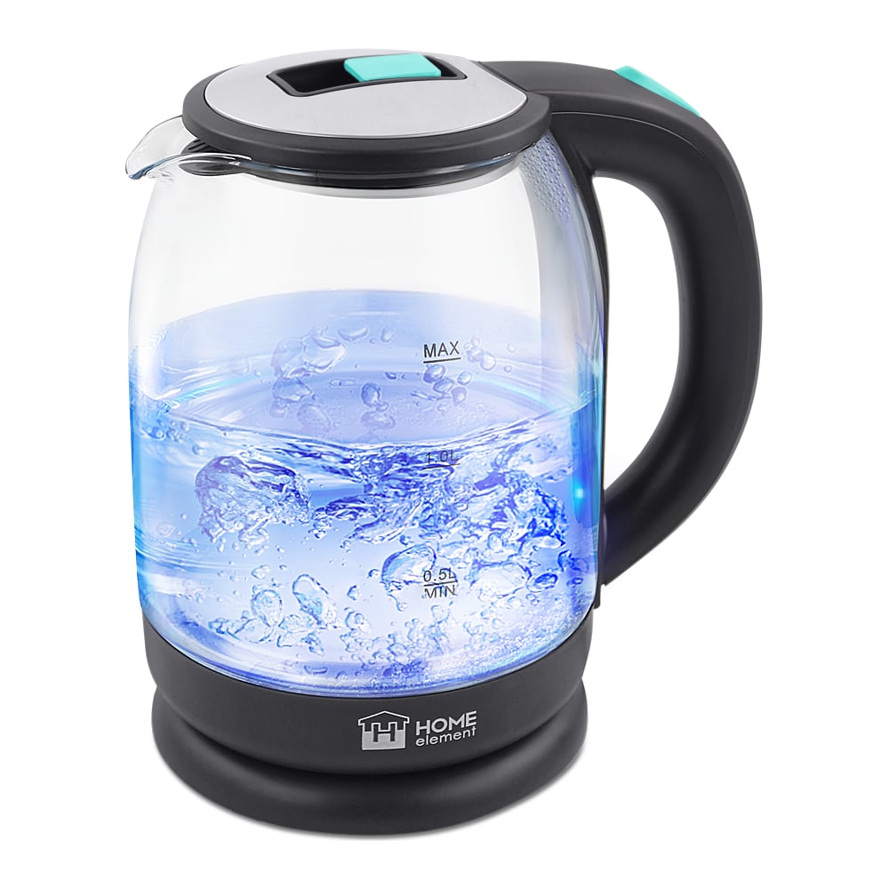 Чайник стеклянный HOME ELEMENT HE-KT2301 светлая яшма 37876 - выгодная ...