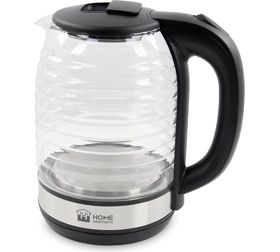 Чайник стеклянный HOME ELEMENT HE-KT2304 черный жемчуг 39355 1