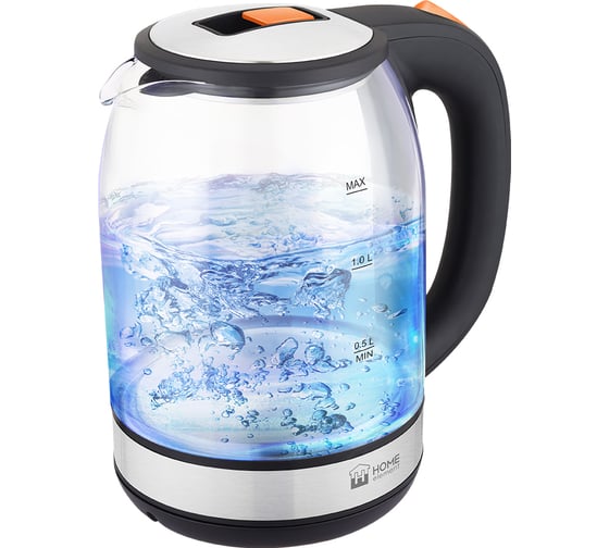 Чайник стеклянный HOME ELEMENT HE-KT2302 темный янтарь 37874 1