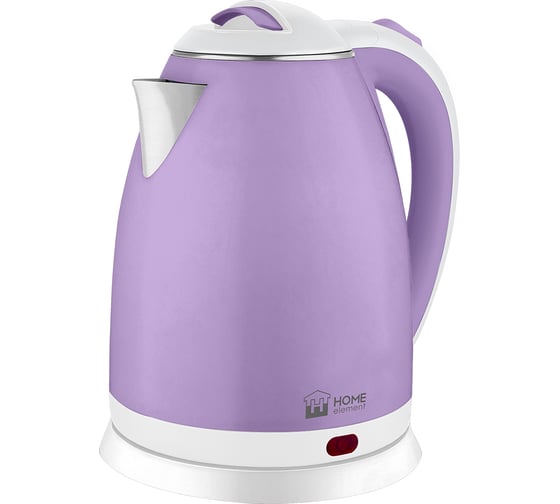 Чайник металлический HOME ELEMENT HE-KT193 белый/лиловый 39088 1