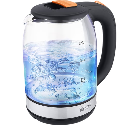 Чайник стеклянный HOME ELEMENT HE-KT2300 темный янтарь 37861 1