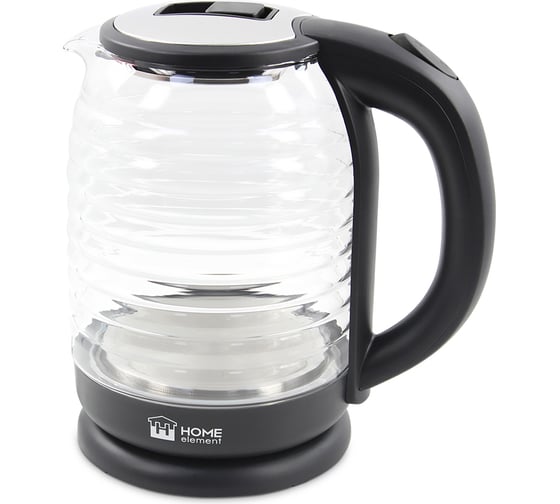 Чайник стеклянный HOME ELEMENT HE-KT2305 черный жемчуг 39359 1