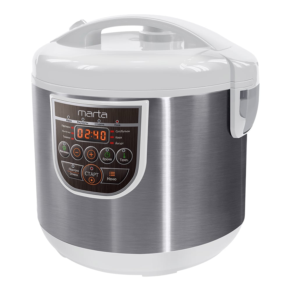Мультиварка MARTA MT-4322 белый жемчуг 41292 - выгодная цена, отзывы ...