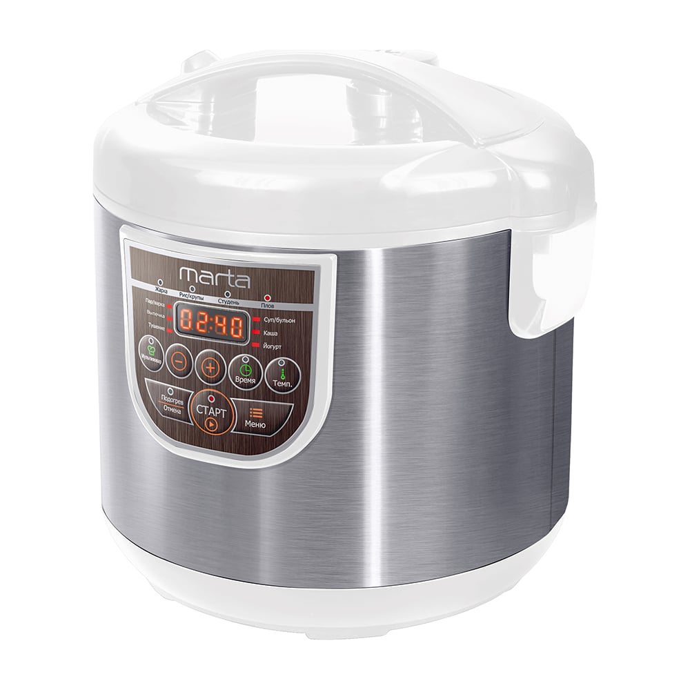 Мультиварка MARTA MT-4322 CK2 GREBLON CERAMIC белый жемчуг 39465 ...