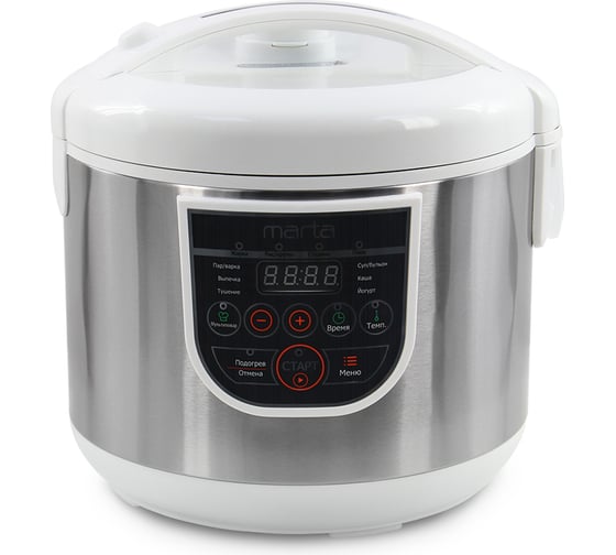 Мультиварка MARTA MT-4322 CK2 GREBLON CERAMIC белый жемчуг 39465