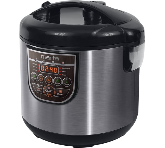 Мультиварка MARTA MT-4324 CK2 GREBLON CERAMIC черный жемчуг 33975