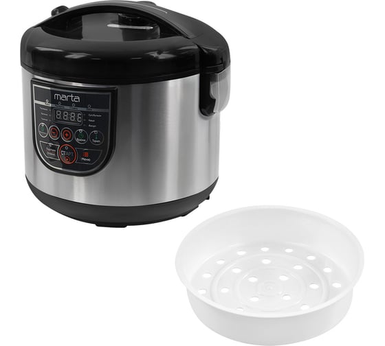 Мультиварка MARTA MT-4324 CK2 GREBLON CERAMIC черный жемчуг 33975