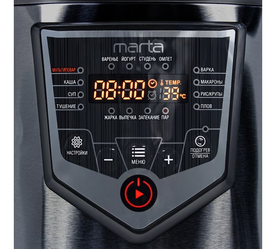 Мультиварка MARTA MT-MC4335A черный/черный 41332