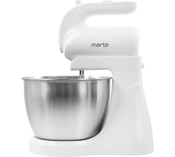 Миксер с чашей MARTA MT-MX1515A белый жемчуг 41855 1