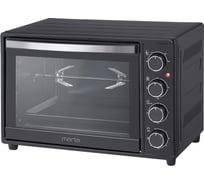 Мини-печь MARTA MT-4267 черный жемчуг, конвекция+шашлычница+эмаль 37256