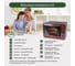 Мини-печь MARTA MT-4267 бордовый гранат, конвекция+шашлычница+эмаль 40124 4