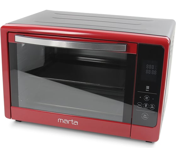 Мини-печь MARTA MT-4269 бордовый гранат, 50 л, сенсор+конвекция+вертел 40257