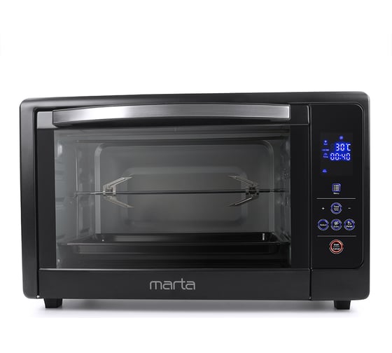 Мини-печь MARTA MT-4269 черный жемчуг, 50 л, сенсор+конвекция+вертел 37258