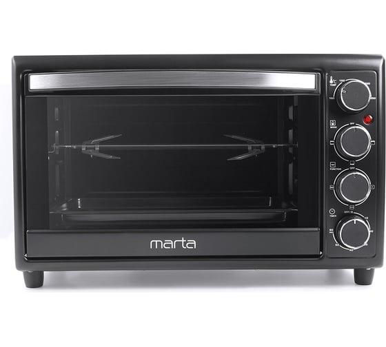 Мини-печь MARTA MT-4266 черный жемчуг, конвекция+вертел+эмаль 37255