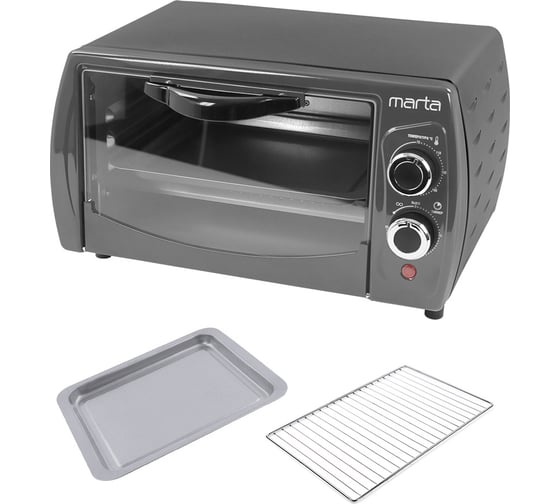 Мини-печь MARTA MT-4282 серебряный сапфир, 10 л, гриль 42642