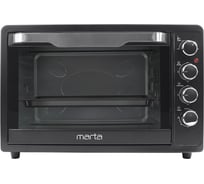 Мини-печь MARTA MT-EO4291A черный жемчуг, 65 л, 12 режимов+конвекция+ шашлыч+вертел 40474