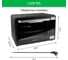 Мини-печь MARTA MT-EO4292B черный жемчуг, 65 л, сенсор+конвекция+шашл+вертел+эмаль 40876 6