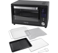 Мини-печь MARTA MT-EO4294A черный жемчуг, 32 л, Дисп+Аэрогриль+Корзина 40501