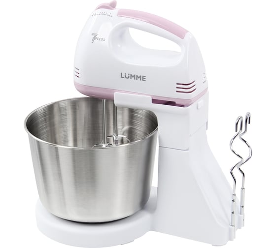 Миксер с чашей LUMME LU-MX1870B розовый опал 41702