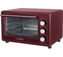 Мини-печь LUMME LU-EO1715B красный рубин, 30 л, конвекция 39763