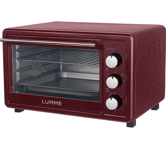Мини-печь LUMME LU-EO1715B красный рубин, 30 л, конвекция 39763 1