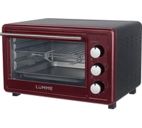 Мини-печь LUMME LU-EO1715C бордовый гранат, 30 л, конвекция + вертел 39766