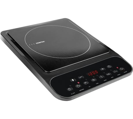 Индукционная плитка Centek 2000Вт, 8 настроек мощности, 7 программ, таймер, LED-дисплей CT-1517 Black