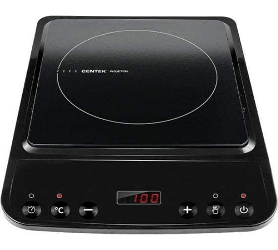 Индукционная плитка Centek 2000Вт, 8 настроек мощности, LED-дисплей таймер CT-1518