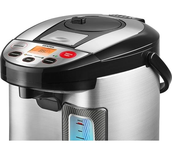 Термопот Centek 3.5л 890Вт, 4 режима, 45-60-85-98C, LCD-диспл. корпус из нерж. стали CT-0083 Black
