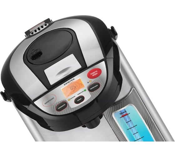 Термопот Centek 3.5л 890Вт, 4 режима, 45-60-85-98C, LCD-диспл. корпус из нерж. стали CT-0083 Black