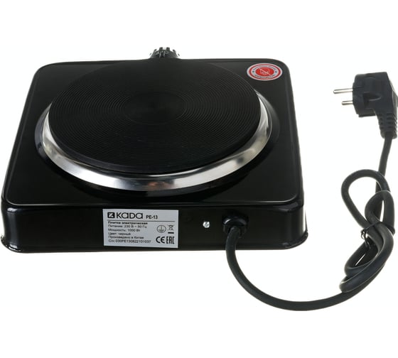 Электрическая плитка KADA PE-13 BLACK 00000201088