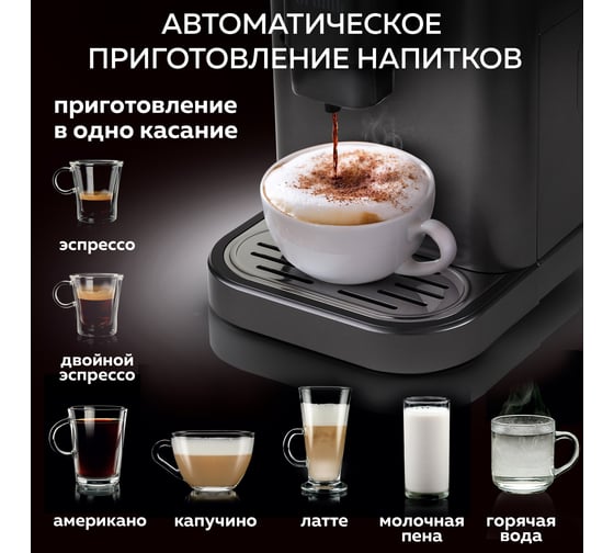 Автоматическая кофемашина GFGRIL с капучинатором GFC-1000