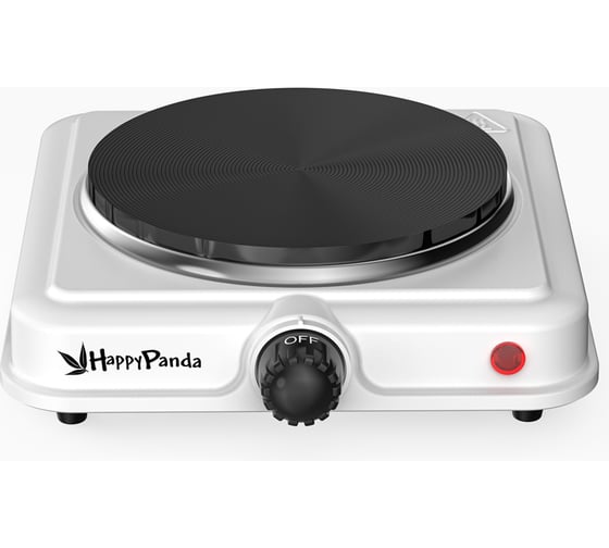 Электроплитка HAPPY PANDA HP-01W 1000Вт 155мм 1конф/диск бел УТ000000772