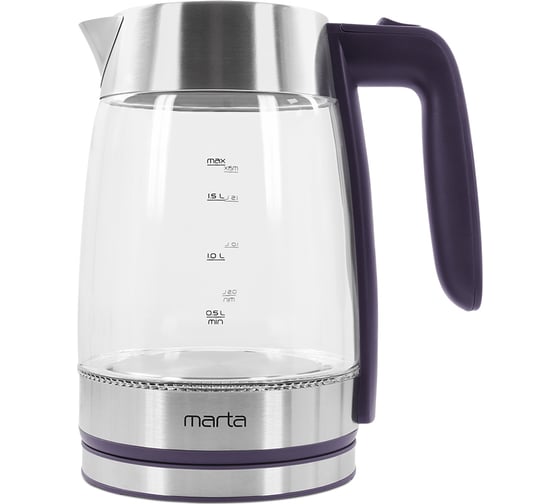 Чайник стеклянный MARTA MT-4555 индиго 41084