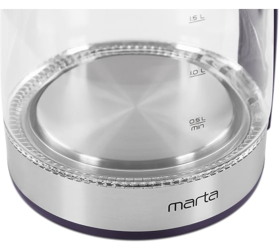 Чайник стеклянный MARTA MT-4555 индиго 41084