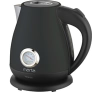 Чайник металлический MARTA MT-4645 черный 39348