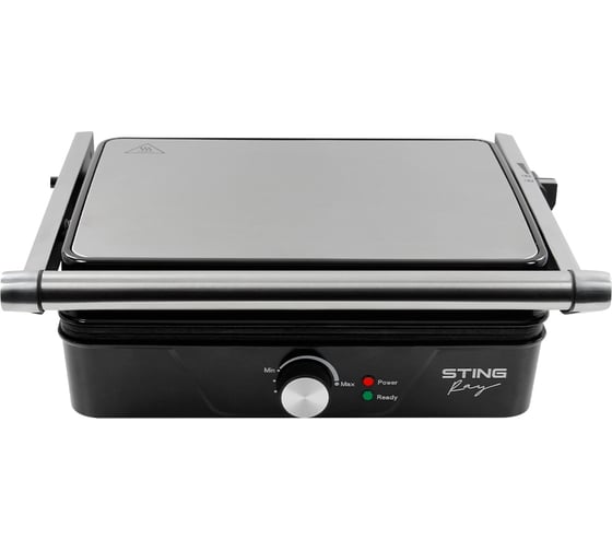 Электрогриль со съемными панелями STINGRAY ST-SM1200A режим барбекю, черный жемчуг 39080