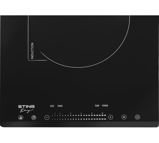 Электрическая индукционная безимпульсная плитка STINGRAY ST-HP3500B черный жемчуг 40842