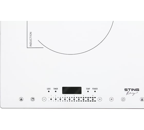 Электрическая индукционная безимпульсная плитка STINGRAY ST-HP3500C белый жемчуг 40845